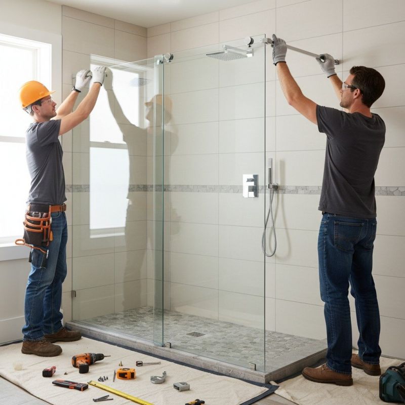 Glass Shower Door Installation in Wilmington, NC