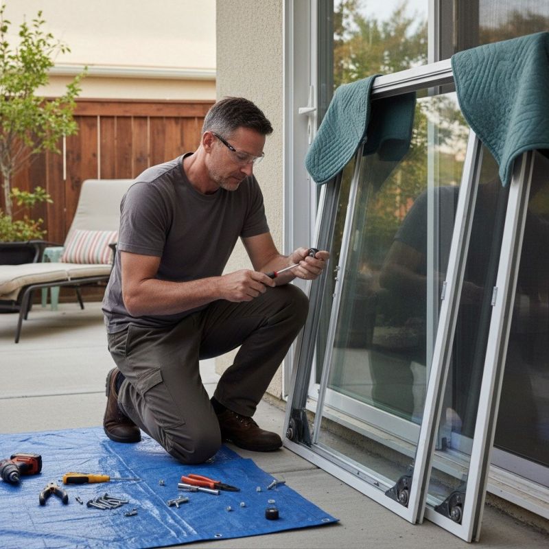 Patio Door Track Repair in Alpharetta, GA